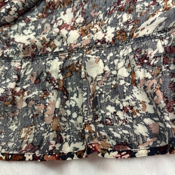 Tribal Shiela’s Home 50th Anniversary W/Frill Dk Ocean Graphic Blouse NWT M - Picture 9 of 12